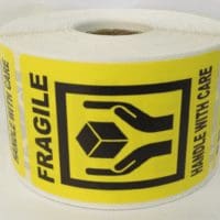 LABEL, "HANDLE WITH CARE - FRAGILE, 4X6, 500/ROLL-0