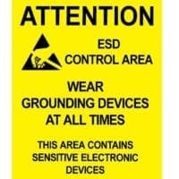ESD Awareness Sign, RS-471, 8.5" x 11"-0
