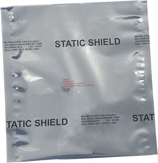 81705E Type 3, Class 2 Static Shielding Bags - SCS Bags
