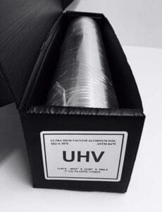18″ x 500′ x .001″ Ultra High Vacuum Aluminium Foil