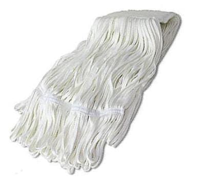 Textured Edgeless® Mop, polyester tube mop, white tail band-0