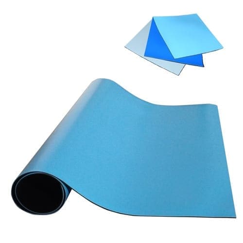30" x 72" x .060", Rubber Table Mat, Including Hardware-0