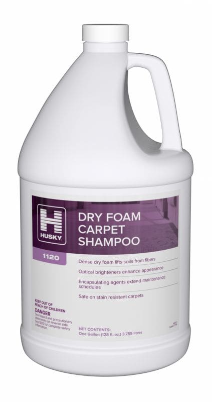 Husky 1120 Dry Foam Carpet Shampoo 4/1 Gallon