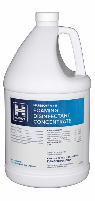 Husky 415 Foaming Disinfectant Cleaner Concentrate 4/1 Gallon