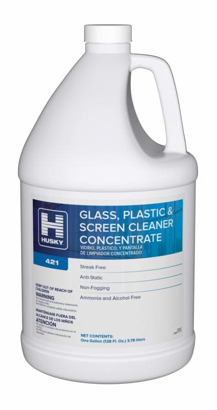 Husky 421 Glass, Plastic and Screen Cleaner - Concentrate 4/1 Gallon