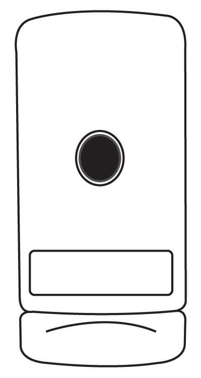 Husky 5370W 800/1000 mL Bag in Box Hand Soap Dispenser 1-5 Case of 12 each