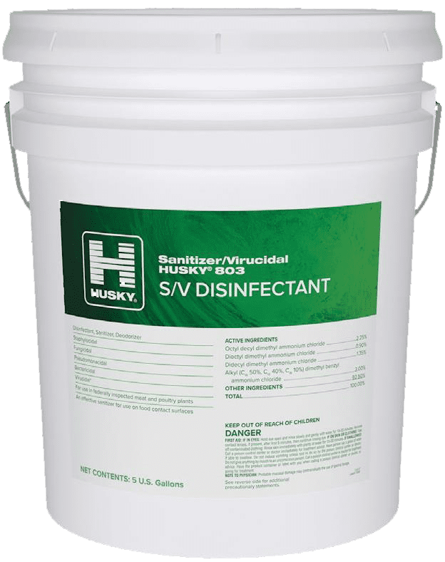 Husky 803 Disinfectant - 5 Gallon Bottles - (Cannot sell in Texas, Call for substitutions)