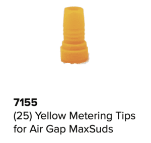 3-Sink Plus Dispenser Yellow Metering Tip for Air Gap MaxSuds