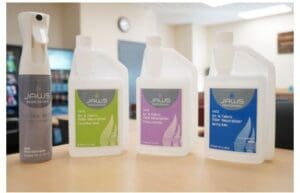 JAWS 6800-68 - 6 Empty JAWS Labeled Bottles W/Pumps for Ultra Mist Air & Fabric Neutralizer