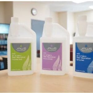 ULB-6800-68 - 6 Empty JAWS Un-Labeled Bottles W/Pumps for Ultra Mist Air & Fabric Odor Neutralizer
