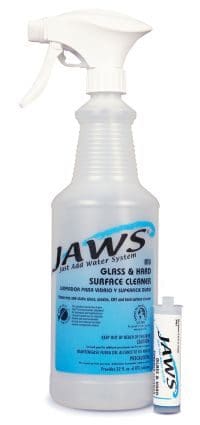 JAWS-3421-41 Glass & Hard Surface Cleaner - 4 Bottle/12 cartridges Kit