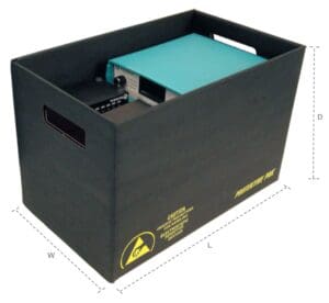 STORAGE CONTAINER, 16-7/8 x 10 x 3-1/2 IN