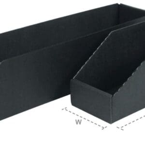 OPEN BIN BOX 24 x 12 x 6-3/8 IN