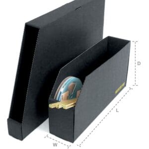 BIN BOX, OPEN REEL, DIP TUBE, 18 x 6 x 9 IN