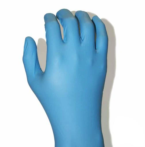 12” Blue Nitrile Gloves - MicroTek G6 AZ Blue Nitrile 12