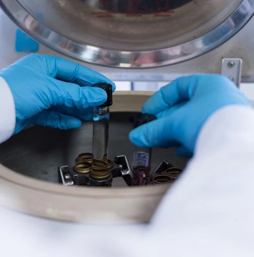 12” Blue Nitrile Gloves - MicroTek G6 AZ Blue Nitrile 12 - Image 2