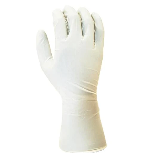NanoTek G3 White Nitrile Sterile 12 - Textured Fingertip, Double Chlorination, DI H20 Washed - Image 2